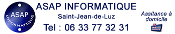 Asap informatique Saint-jean-de-luz dépannage à domicile Formation sur mesure