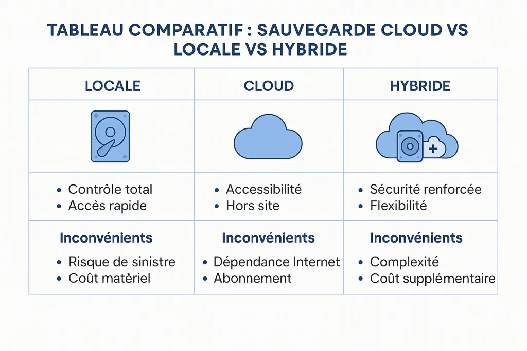 sauvegarde cloud vs locale vs hybridewebp